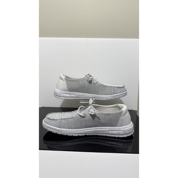Hey Dude Wendy Sox Women's Casual Shoes, Stone White, Women's Size 7 - Picture 3 of 7